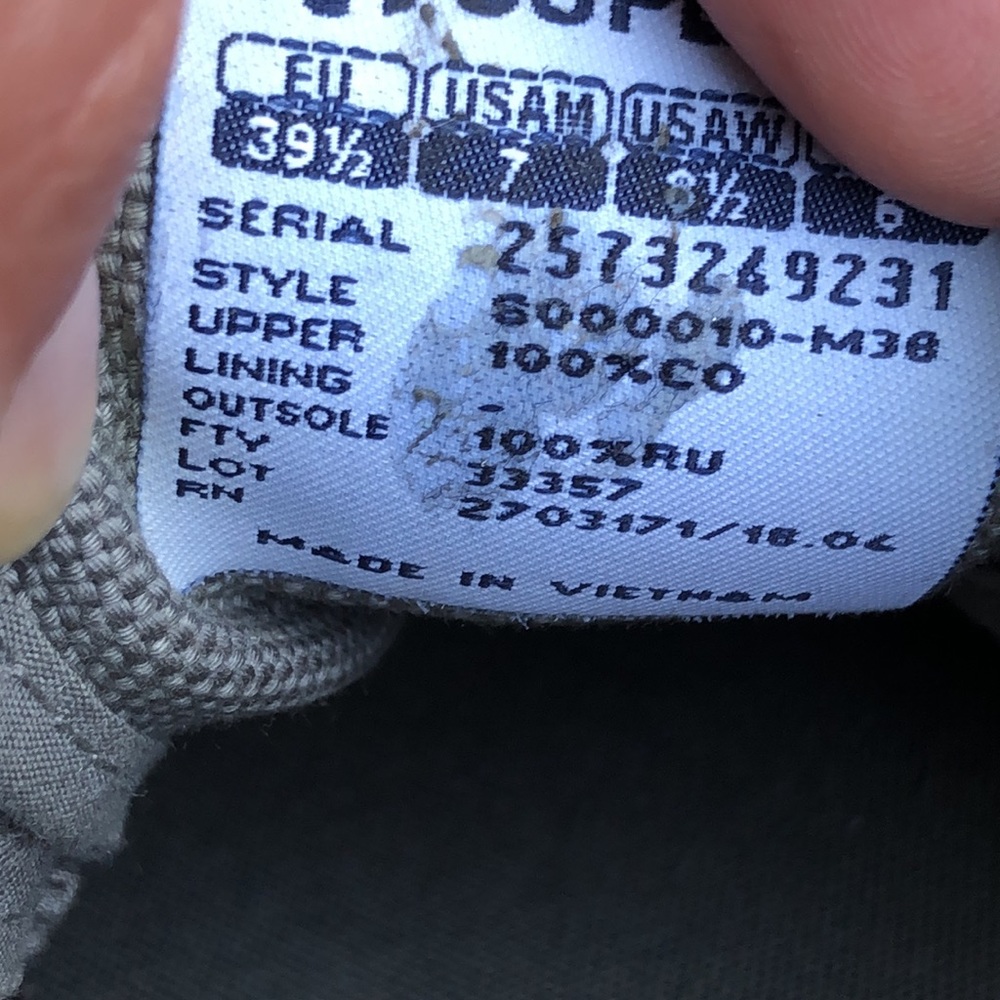 Cotton Superga Tennis Shoe-Euro Sz 39.5-Gray/White-EUC - Picture 12 of 16